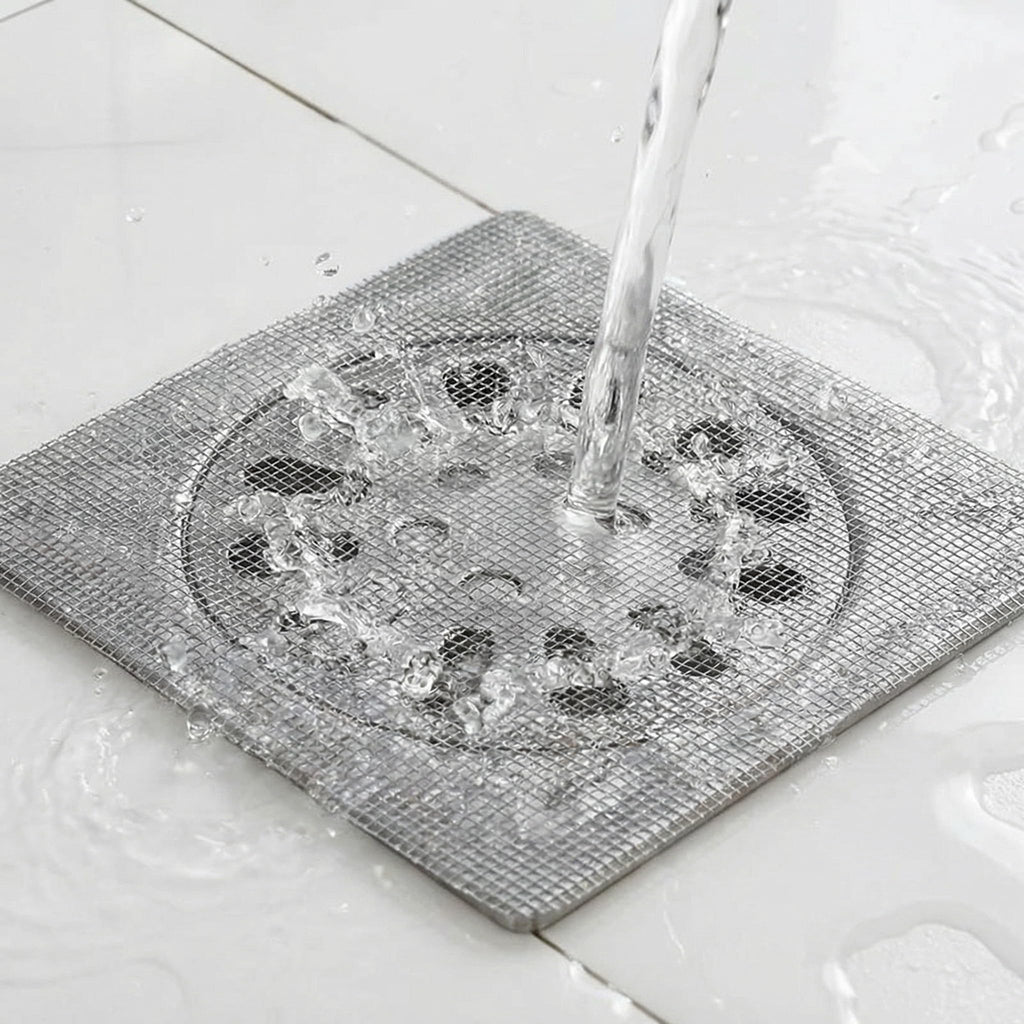 Shower Drain Hair Catcher Mesh Stickers