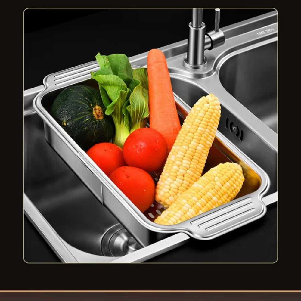 Stainless Steel Expandable Sink Colander Basket