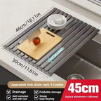 Foldable Roll-Up Dish Drying Rack Heavy Duty