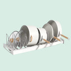 Expandable Pot Organizer Rack for Pots Pans & Lids