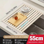 Foldable Roll-Up Dish Drying Rack Heavy Duty