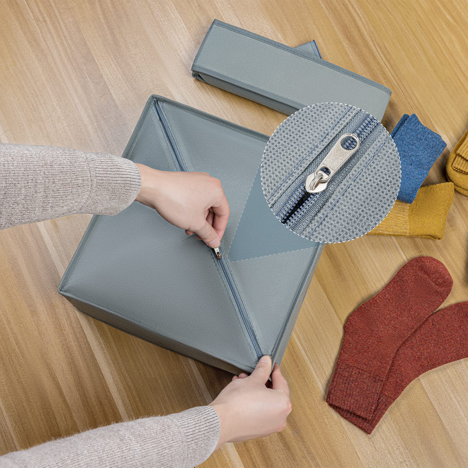 Sock Drawer Organizer Divider Underwear Organizer (2PCS)