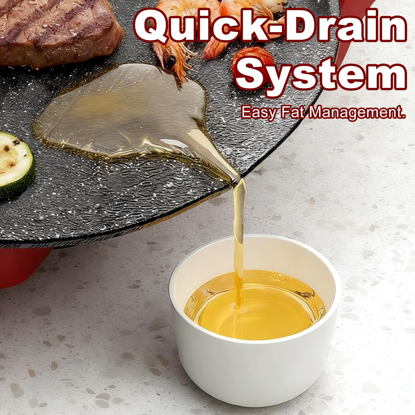 Electric Smokeless Indoor Grill Nonstick Griddle