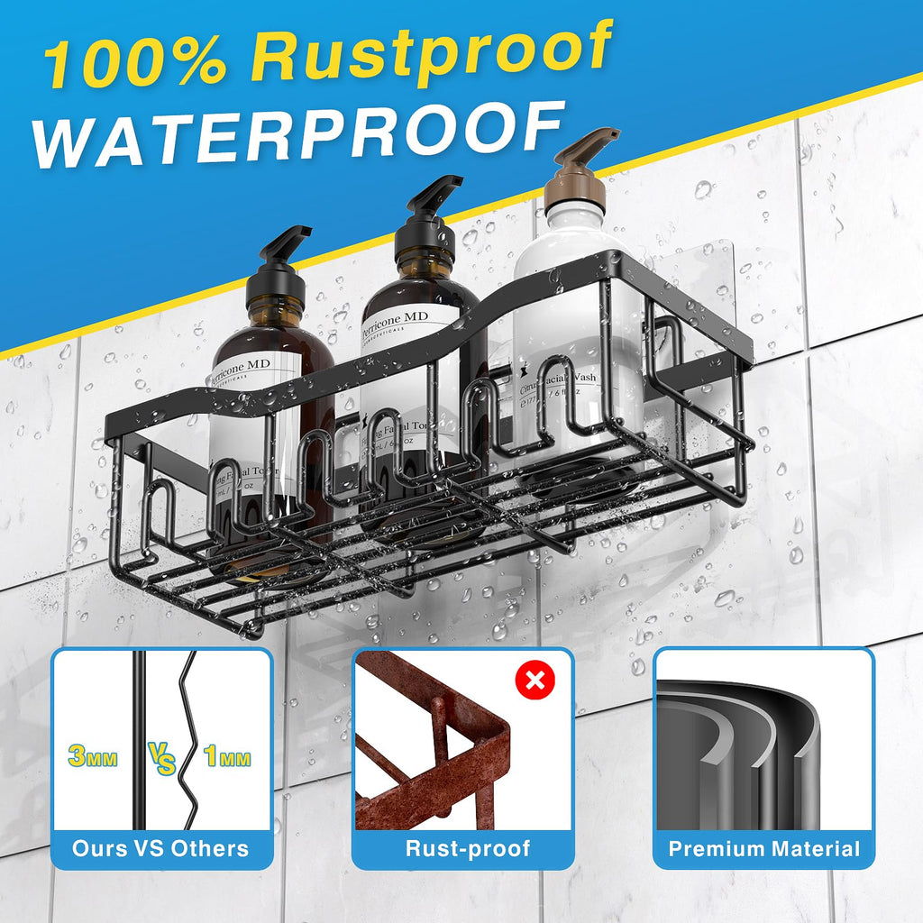 5 Pack Rustproof Stainless Steel Bath Organizers