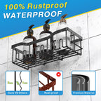 5 Pack Rustproof Stainless Steel Bath Organizers