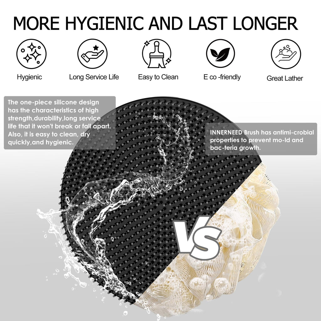 Soft Silicone Body Scrubber Shower Brush