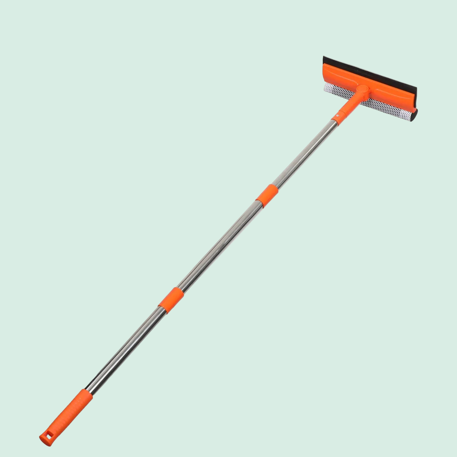 Professional 2-in-1 Window Squeegee Cleaner with Long Handle