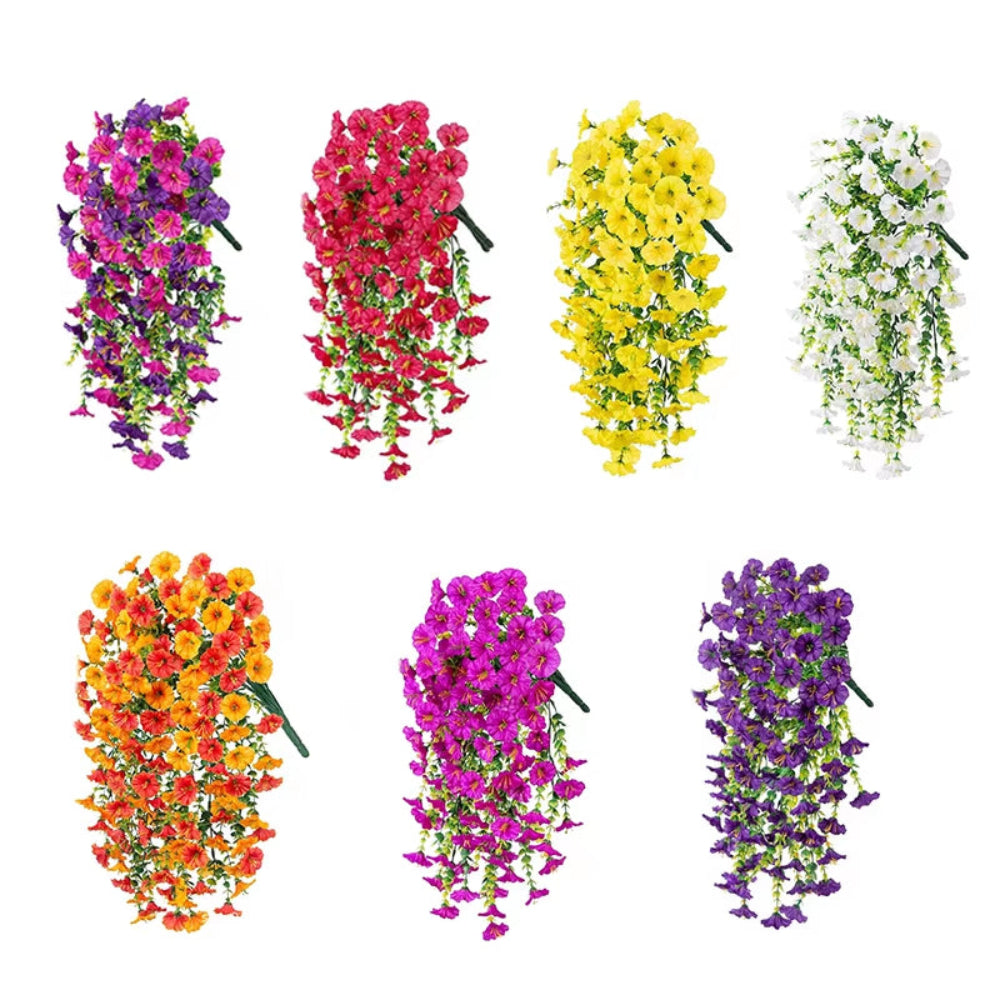 Artificial Morning Glory Hanging Vine Flowers (1 Set 3PCS)