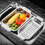 Stainless Steel Expandable Sink Colander Basket