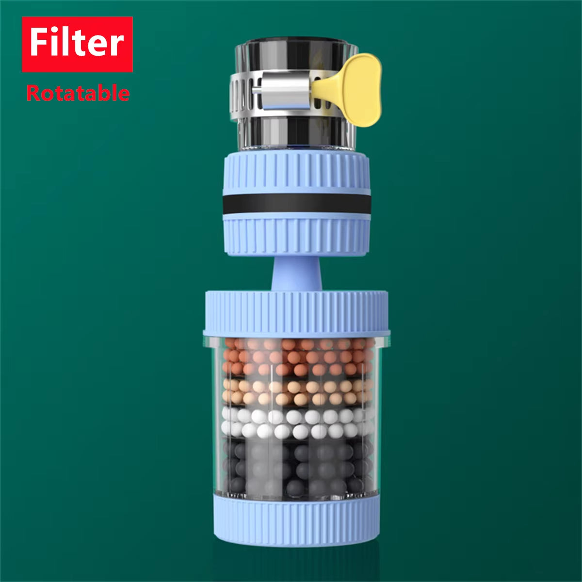 Universal 6-Layer Rotating Faucet Filter Water Purifier