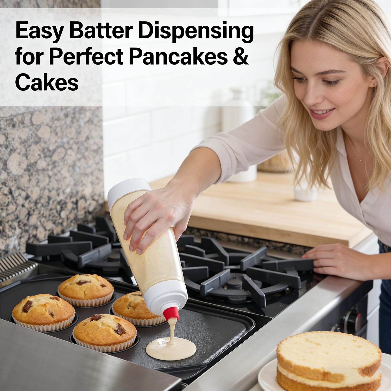Pancake Batter Dispenser Mixer Bottle