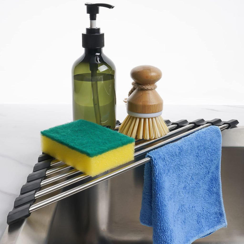 Triangle Roll-Up Dish Drying Rack