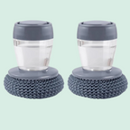 Kitchen Soap Dispensing Palm Brush 2PCS