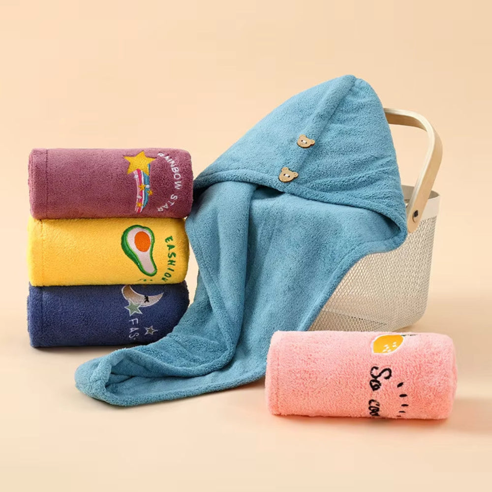 Dry Hair Towel, Shower Caps for Girls and Women