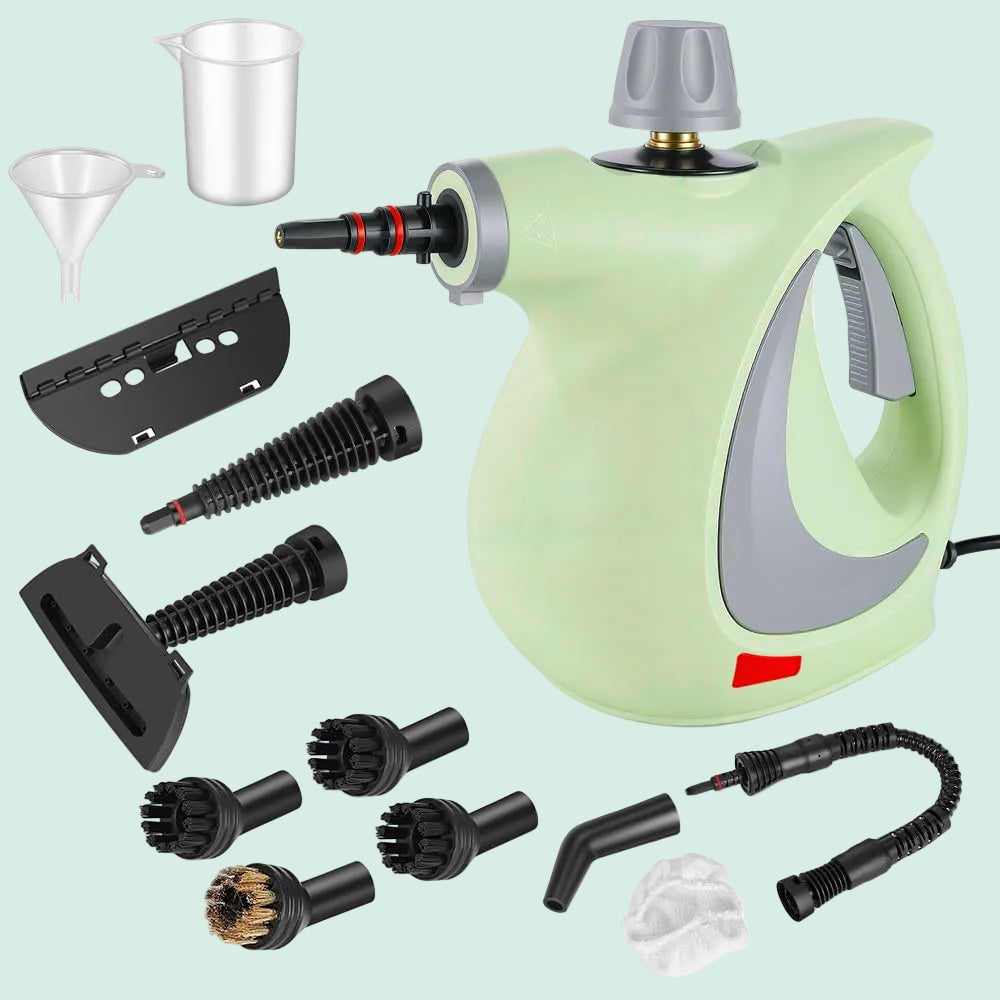 Handheld Pressurized Steam Cleaner with 12 pcs Accessories