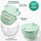 7PCS Salad Spinner Vegetable Washer & Chopper Set
