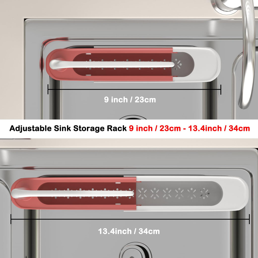 Adjustable Telescopic Sink Caddy Sponge Holder