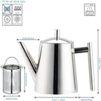 Stainless Steel Tea Pot with Removable Infuser