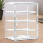 4-Tier Acrylic Bakery Display Case Bread Storage Box