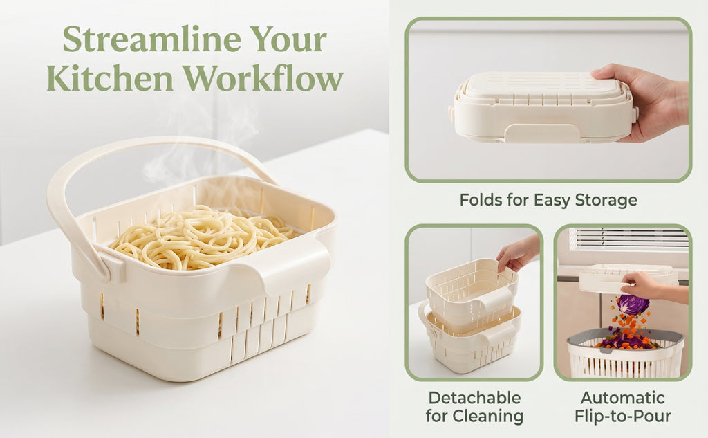 Upgrade Foldable Hanging Sink Drain Basket