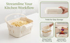 Upgrade Foldable Hanging Sink Drain Basket