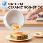 1.5L Mini Hot Pot, Ceramic Glaze Non-stick Portable Pot