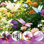 12PCS Dragonfly Garden Clips & Stakes