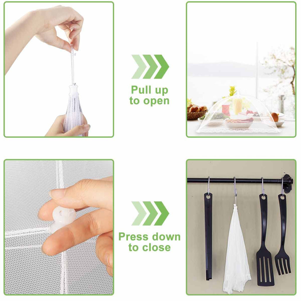 Large Food Cover, 6 Pack Mesh Food Tent