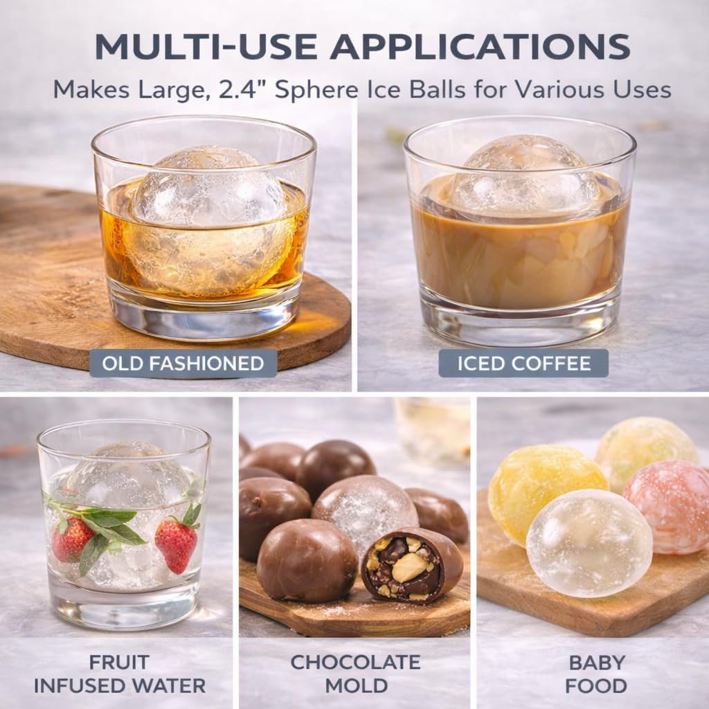 Ice Ball Making Mould 6 Pack