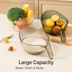 Acrylic Rice Washing & Drain Basket