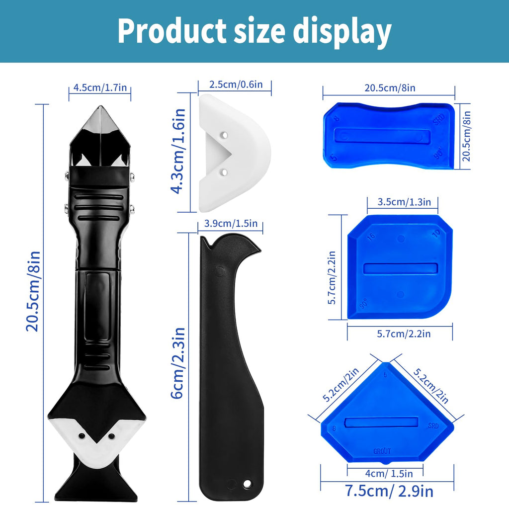 3 in 1 Silicone Caulking Finishing Tool Kit