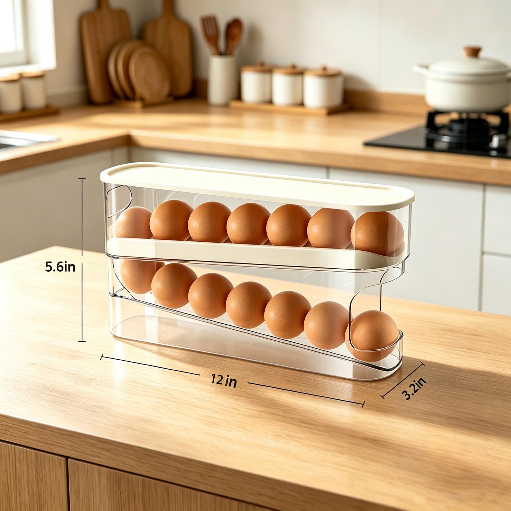 Refrigerator Eggs Dispenser Egg Organizer Holder