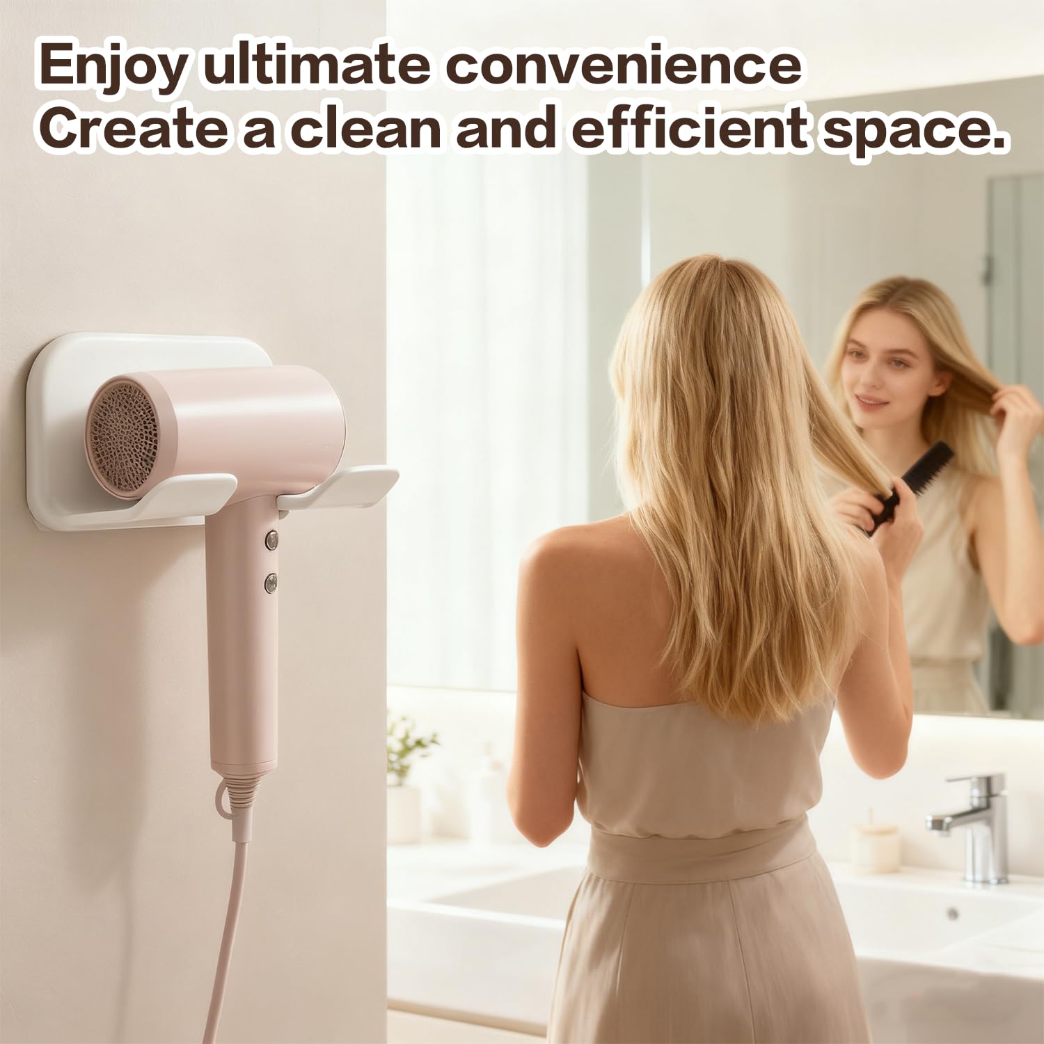 Universal Hair Dryer Holder Wall Mount (2PCS)
