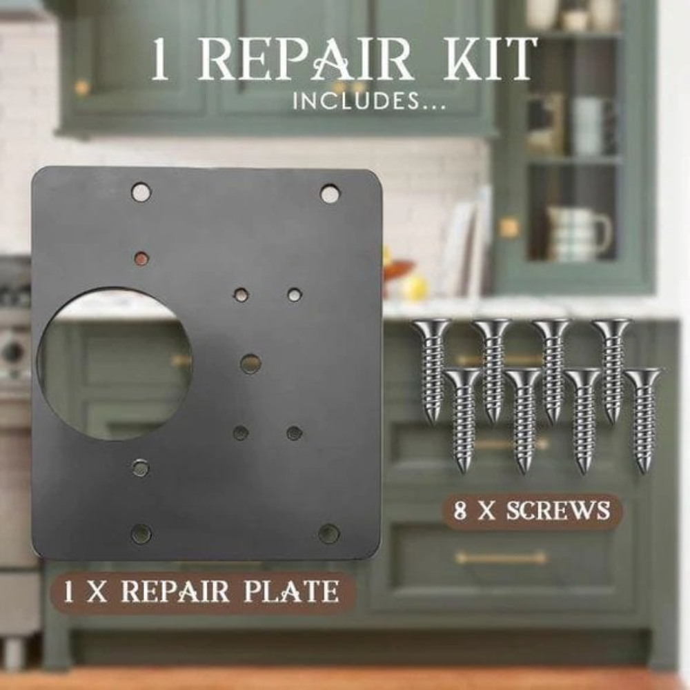 Hinge Repair Kit, Upgraded Cabinet Hinge Repair Plate Kit