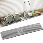 Faucet Mat for Kitchen Sink, Silicone Sink Splash Guard