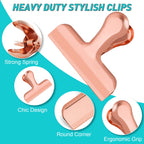 8PCS Stainless Steel Chip Bag Clips Airtight Food Sealing Clips