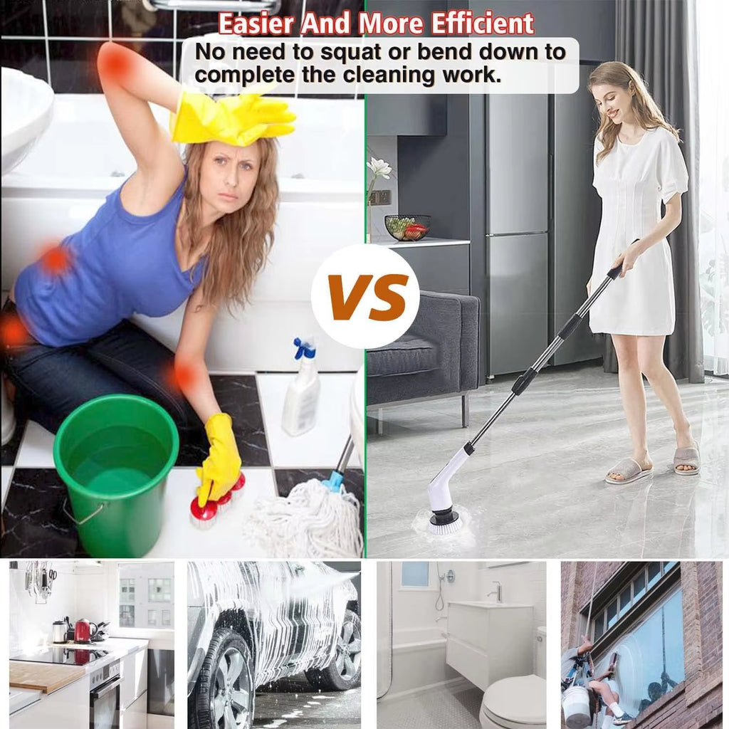Cordless Electric Spin Scrubber for Kitchen & Bathroom