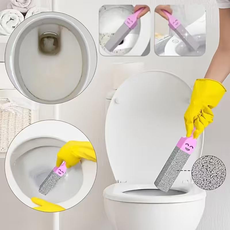 6PCS Pumice Stone Toilet Cleaner with Handle