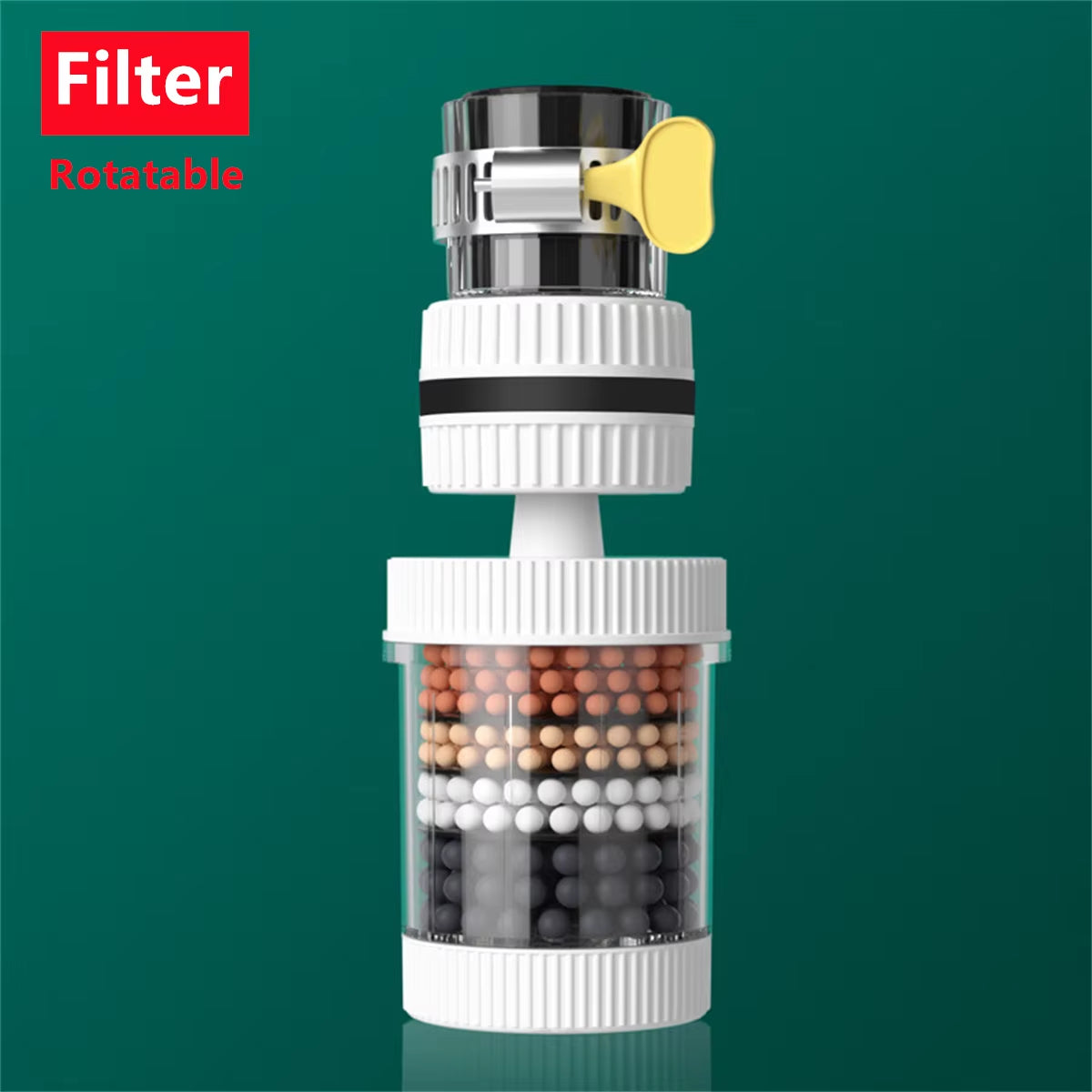Universal 6-Layer Rotating Faucet Filter Water Purifier