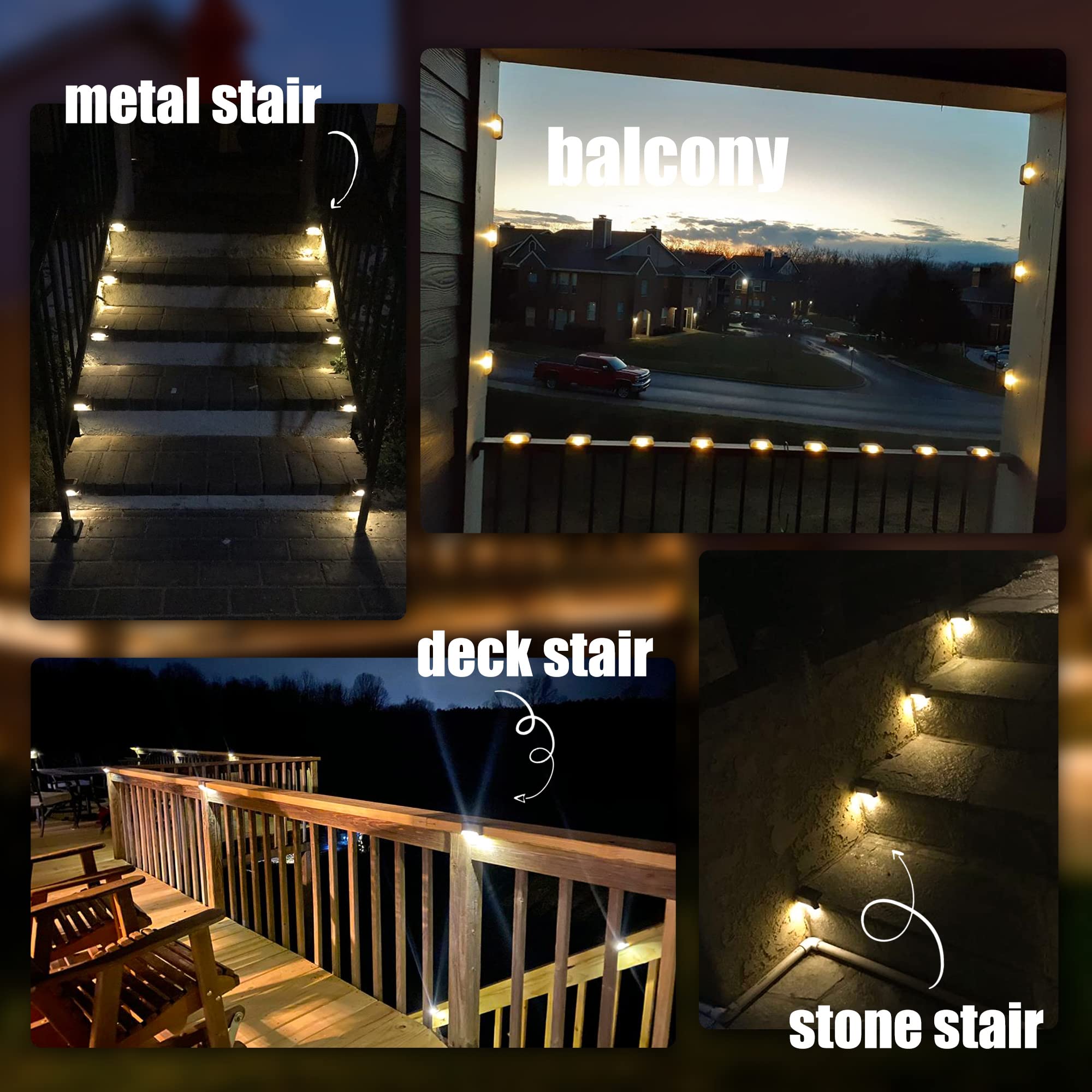 LED Solar Stair Light Waterproof Outdoor