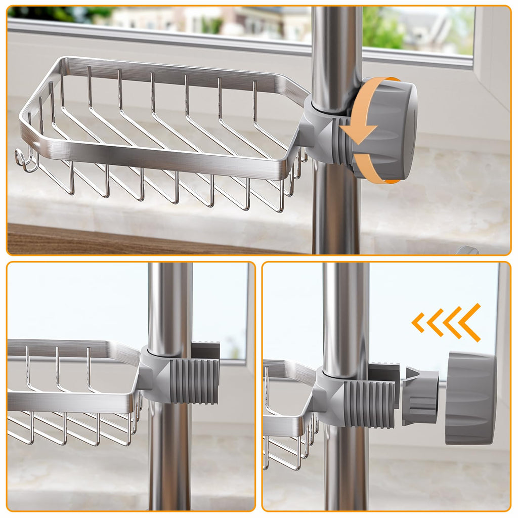 Stainless Steel Over Faucet Sponge Holder