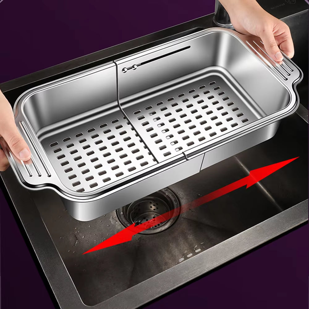Stainless Steel Expandable Sink Colander Basket