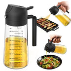 2 in 1 Olive Oil Dispenser Bottle for Kitchen Gadgets