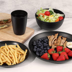 24PCS Unbreakable Dinnerware Set for 6, Plates & Bowls