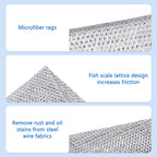 10PCS Non-Scratch Steel Wool Dishcloth Set