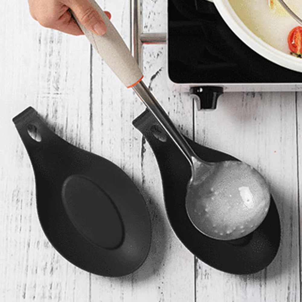 Heat Resistant Silicone Spoon Shelf Chopstick Tray Pot Holder