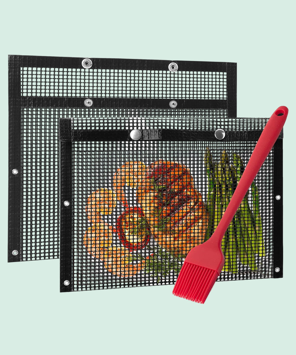 Reusable Non-Stick BBQ Mesh Grilling Bags