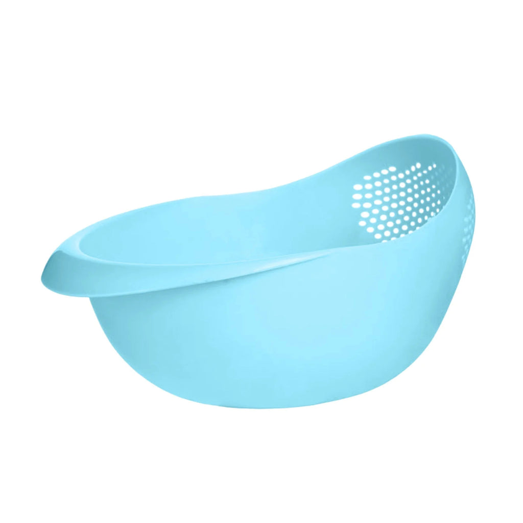 Kitchen Silicone Double Drain Basket Bowl Washing Storage Basket Strainers Bowls Drainer Vegetable Cleaning Colander Tool