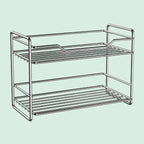 2 Tier Stainless Steel Kitchen Countertop Spice Rack