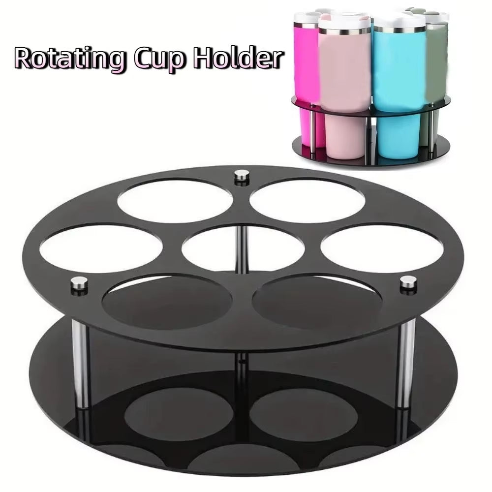 Acrylic Coffee Syrup Rack & Tumbler Organizer